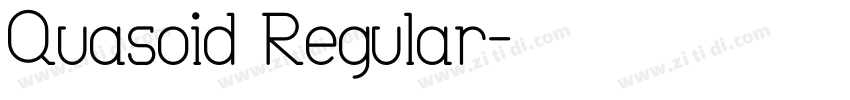 Quasoid Regular字体转换